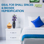 Allin Exporters PY002-LW 200 ml USB Mini Ultrasonic Humidifier Portable Essential Oil Aroma Diffuser with 3 LED Colors for Car, Office Cabin and Small Rooms (Light Wooden)