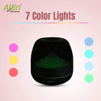 Allin Exporters 306-BW Ultrasonic Humidifier & Essential Oil Aroma Diffuser with Timer and 7 Colorful LED Light Modes (500 ml, Black Wood)