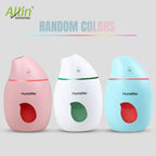 Allin Exporters EXUMHL1 160 ml Mango Design USB Mini Ultrasonic Humidifier Filter Type Auto Shut Off Portable Air Purifier with LED Light for Car, Office Cabin and Small Rooms (Random Colour)