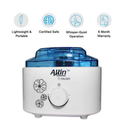 Allin Exporters DT-UHWB7 Cool Mist Ultrasonic Humidifier Air Purifier for Use with Water Bottle