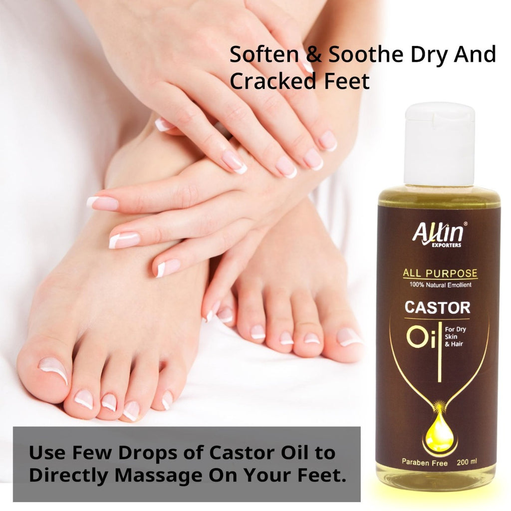 Cold Pressed 100% Pure and Natural Castor Oil - (200 ml)