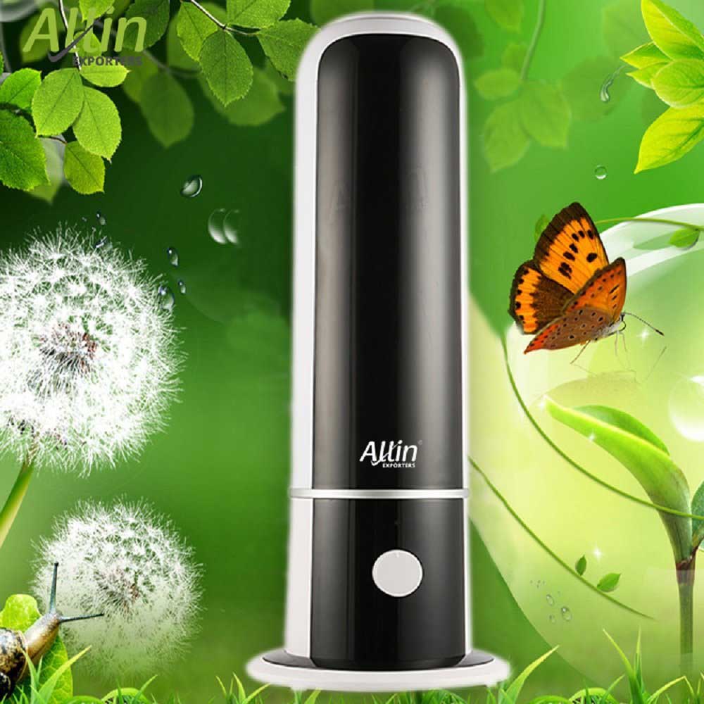 Tower Shape Cool Mist Ultrasonic Humidifier with Mist Level Control and Automatic Shut-Off for Big Size Rooms (4 L, Black)