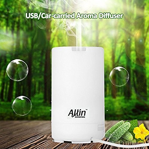 USB Based Compact 3 in 1 Aroma Diffuser Car Humidifier 50 ml