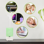 USB Based Compact 3 in 1 Aroma Diffuser Car Humidifier 50 ml