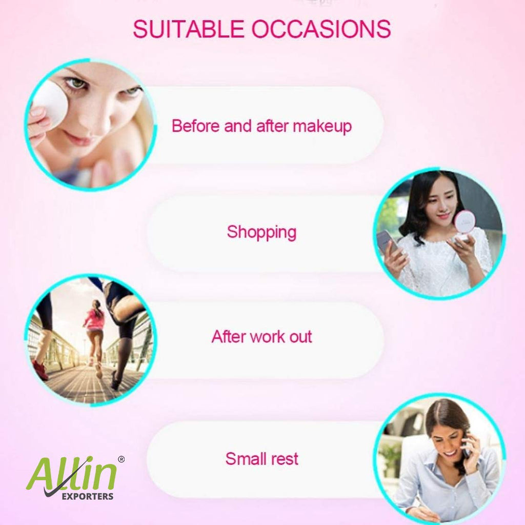 Allin Exporters JSQ-S1 Nano Mist Face Sprayer Rechargeable Portable Mini Facial Humidifier Mister Steamer Handy Spray for Skin Moisturizing & Hydration (30ml, Random Color)