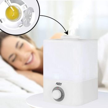 Allin Exporters ZM2020 Humidifier Cool Mist Ultrasonic Aroma Diffuser Essential Oil Overnight for Large Room Area Baby Bedroom Office (5.5 L)