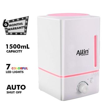 Allin Exporters DT-1618 1500 ml Aroma Diffuser & Ultrasonic Humidifier with 3 Colorful Lights Safe to Use with Essential Oils