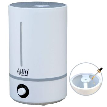 Allin Exporters ZM1807 Cool Mist Ultrasonic Humidifier Overnight Air Purifier with Adjustable Mist & Auto Shut-Off for Home Office Bedroom Baby Room (6.8 L)