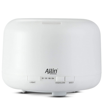 Allin Exporters DT-168G 500 ml Ultrasonic Humidifier & Essential Oil Aroma Diffuser with Timer and 7 Colorful LED Light Modes