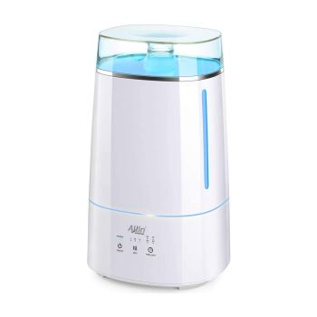 Allin Exporters LH-2028(192) Top Fill Ultrasonic Humidifier & Air Purifier with Adjustable Cool Mist, Timer & Waterless Auto-Off Ideal for Home, Bedroom, Office, Baby Room (3.5L, White)