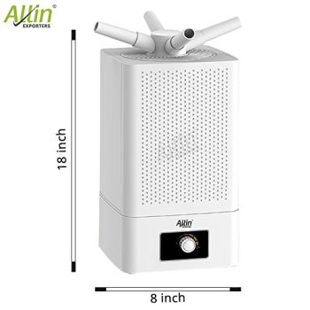 4 Way Cool Mist Ultrasonic Humidifier 360 Degree Air Purifier for Home Office Bedroom Baby Room (11 L, White)