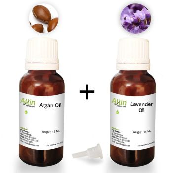 Combo Pack of Imported Moroccan Argan Oil and Lavender Essential Oil - 15ml Each 