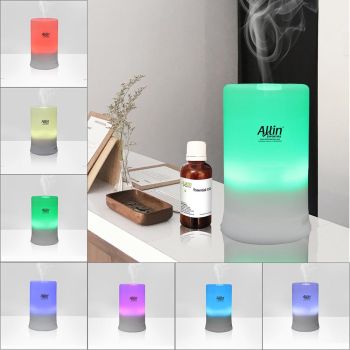 Allin Exporters DT2109 Aromatherapy Ultrasonic Essential Oil Aroma Diffuser 7 Led Color Light, 30/60/120/180 min timer Setting , Cool Mist Aroma Humidifier for Room Aroma 100 ML Tank Capacity