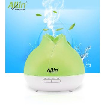 2 in 1 Ultrasonic Aroma Diffuser and Humidifier Lotus Design (1519) - 300 ML
