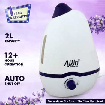 Allin Exporters PH906 Cool Mist Dolphin Humidifier Adults and Baby Bedroom 2 L Portable Room Humidifier
