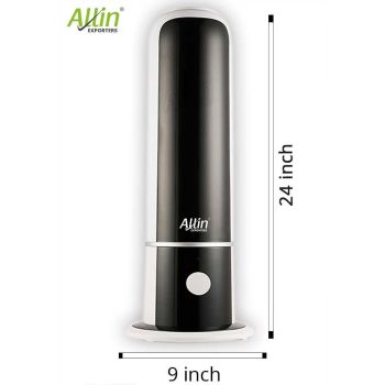 Tower Shape Cool Mist Ultrasonic Humidifier with Mist Level Control and Automatic Shut-Off for Big Size Rooms (4 L, Black)