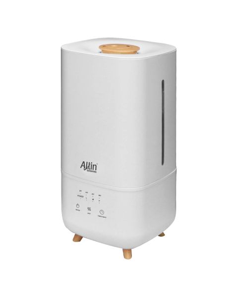 Allin Exporters LH-2030B Top Fill Humidifier with Touch Screen, Night Light & Essential Oil Tray Ultrasonic Cool Mist for Cold & Cough Ideal for Baby Bedroom & Office (4L, Wooden)