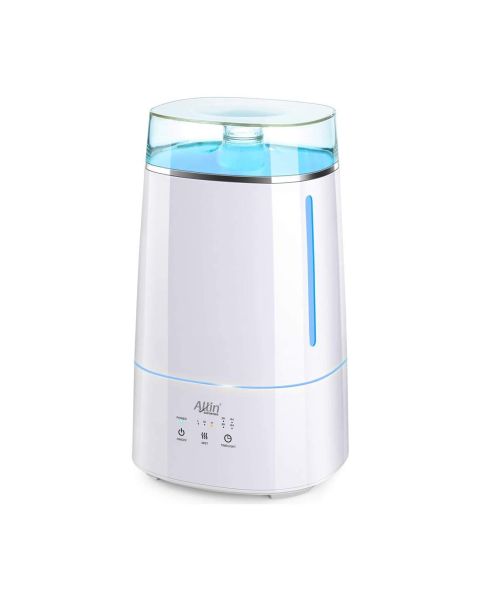 Allin Exporters LH-2028(192) Top Fill Ultrasonic Humidifier & Air Purifier with Adjustable Cool Mist, Timer & Waterless Auto-Off Ideal for Home, Bedroom, Office, Baby Room (3.5L, White)