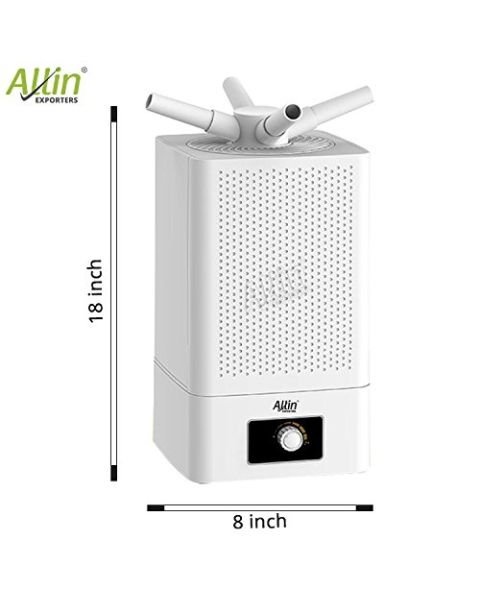 4 Way Cool Mist Ultrasonic Humidifier 360 Degree Air Purifier for Home Office Bedroom Baby Room (11 L, White)