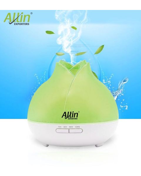 2 in 1 Ultrasonic Aroma Diffuser and Humidifier Lotus Design (1519) - 300 ML